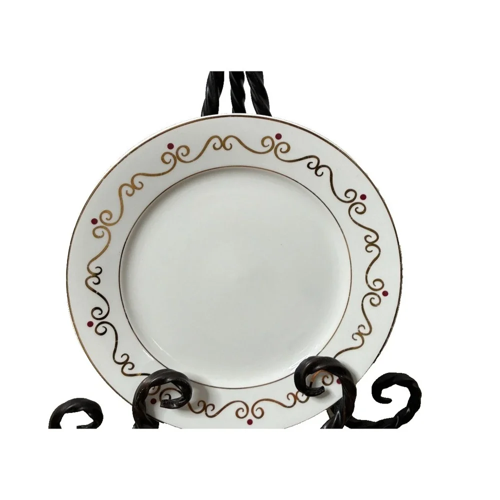 Pier 1 Holiday Scroll Dinner Plate 6594864 Christmas Discontinued